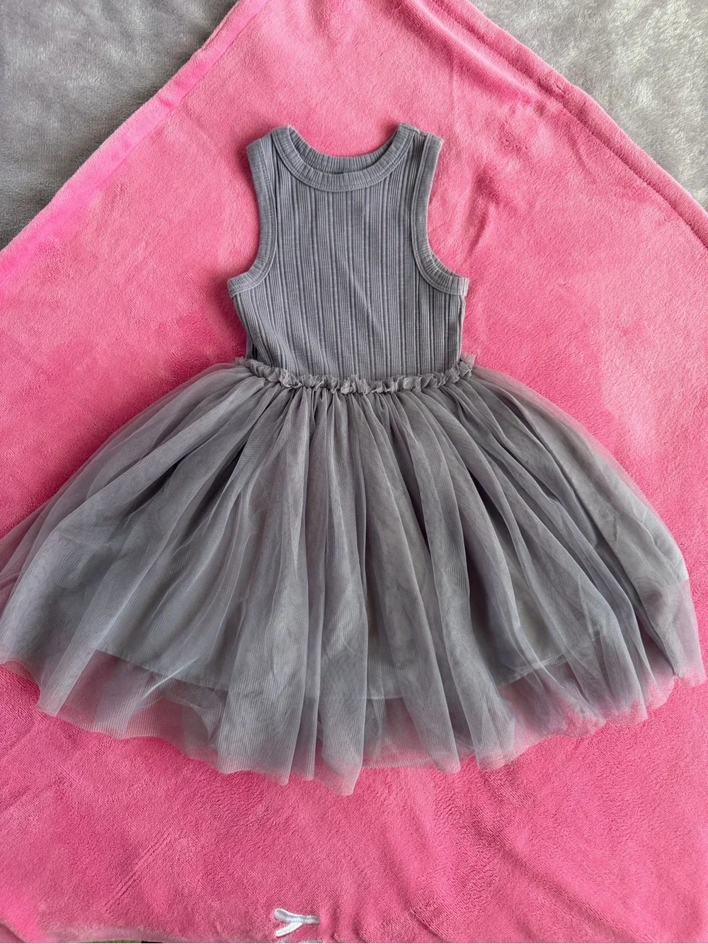 Cotton On Gray Tulle Tank Dress